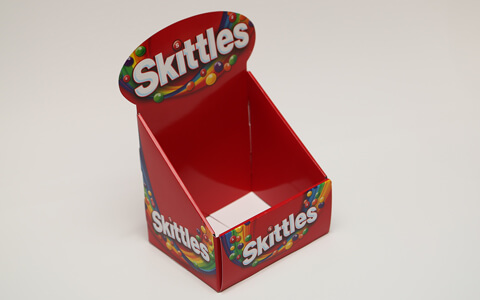 Промо коробки для Skittles - American Bristol картон, полноцветная печать, вырубка и сборка